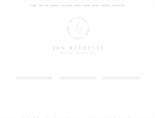 Tablet Screenshot of joymichellephotography.com
